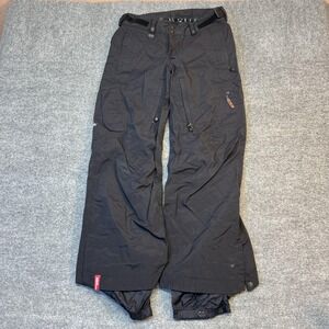 Bonfire Snow Pants Womens S Black Aura Ski Snowboard Adjustable Waist Warm